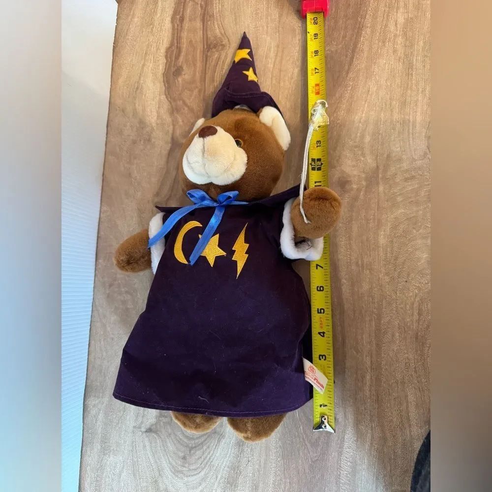 Wizard Teddy Bear Plush Stuffed Animal Plush Vintage 19" w/ hat King Plush Magic - Picture 7 of 10